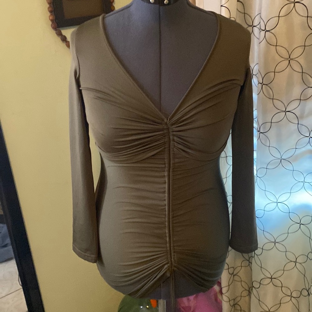 Olive green dress